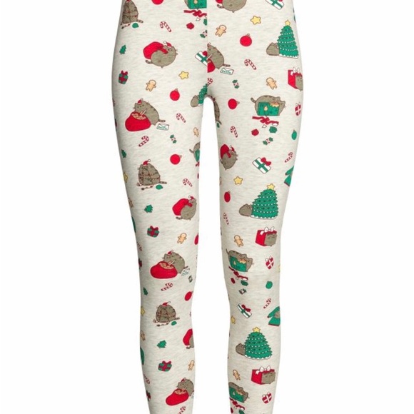 Pusheen H&M Christmas leggings womens small discontinued - Picture 3 of 6